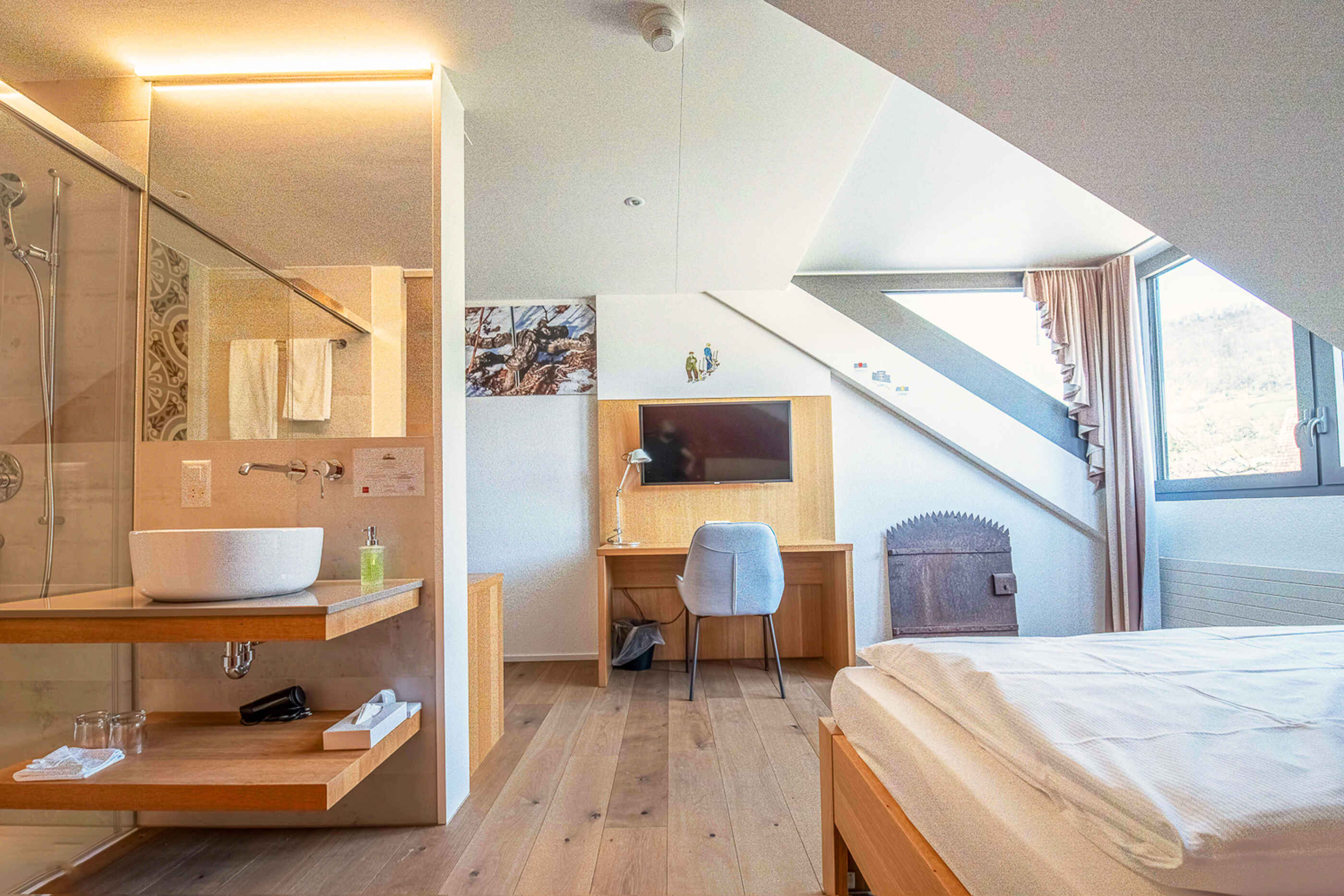 Landhotel Hirschen, Erlinsbach: Winzer Queen Zimmer