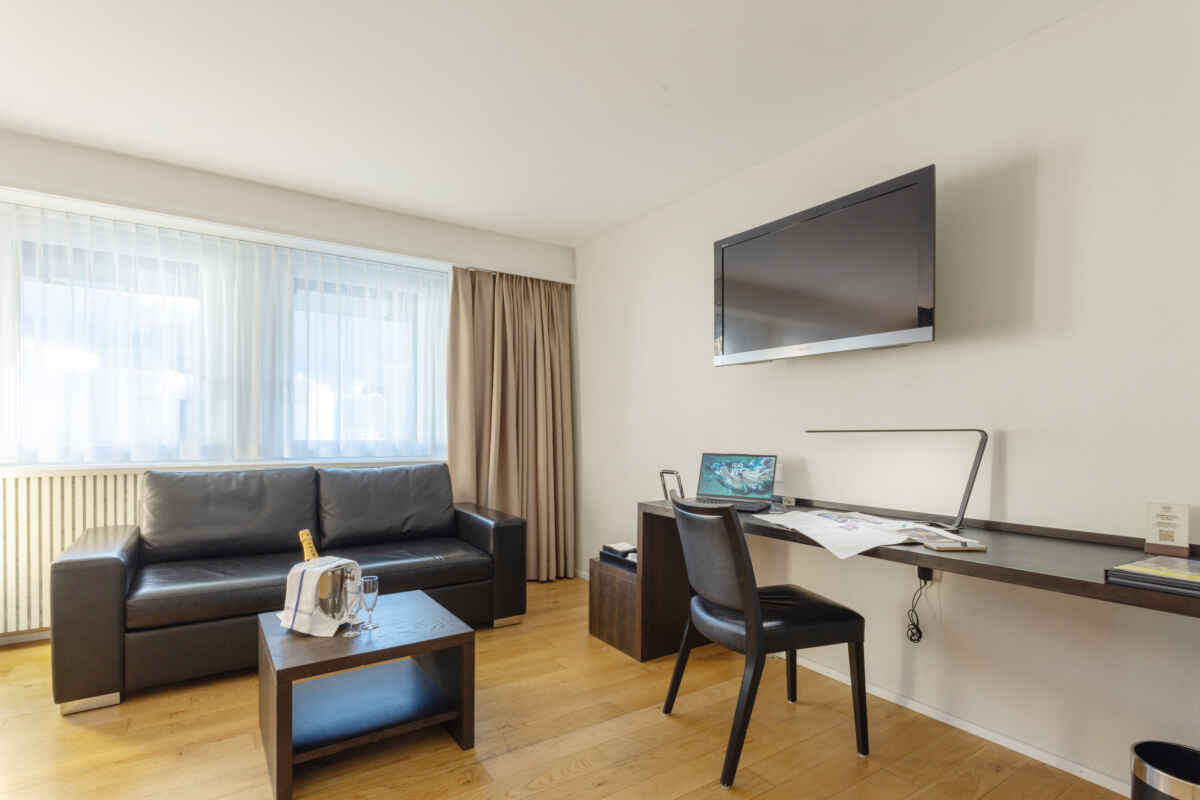 Quarto twin superior com ar condicionado