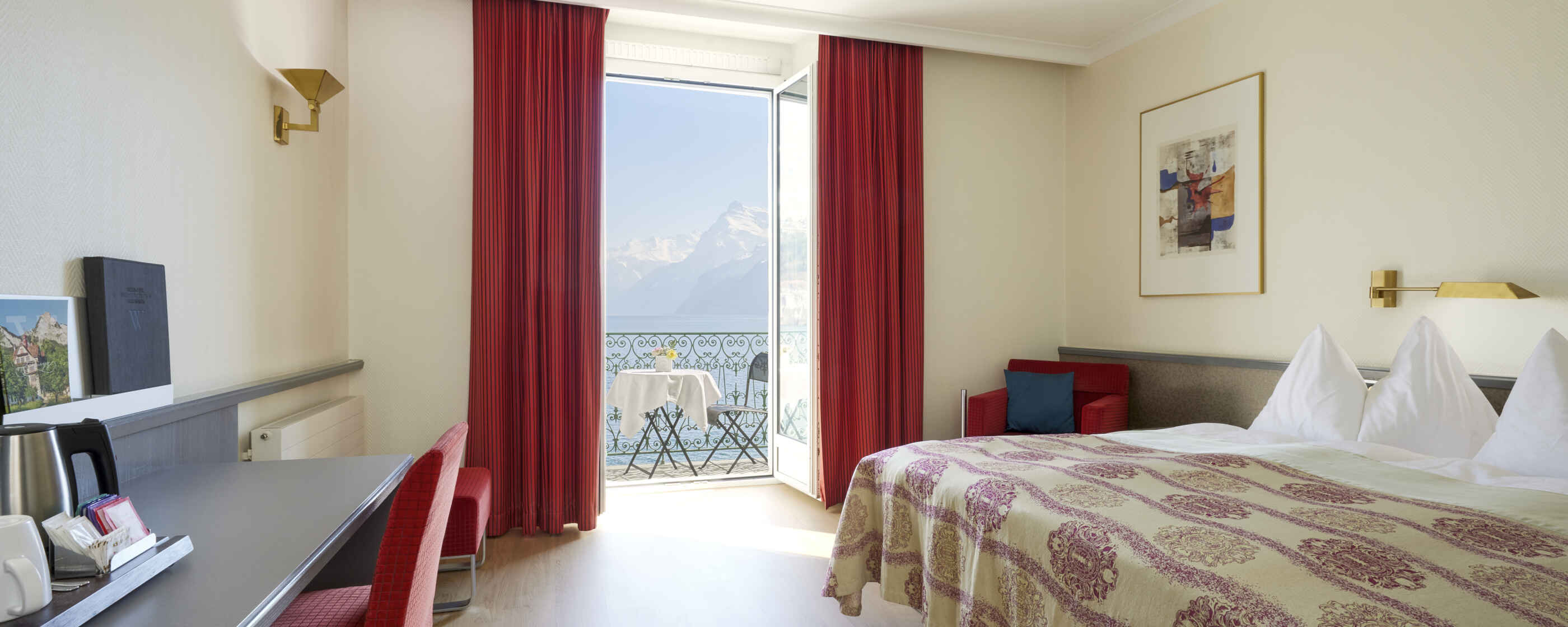 Seehotel Waldstätterhof, Brunnen: Zimmer