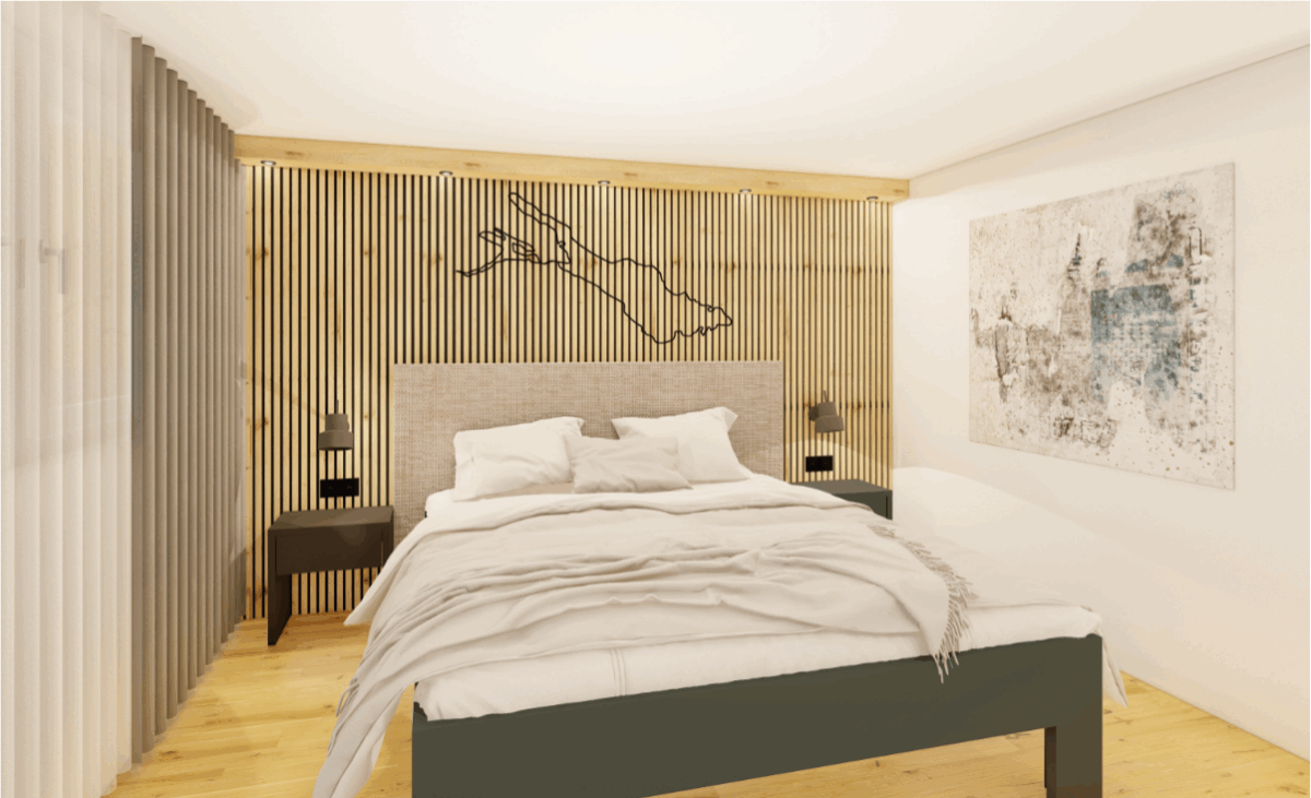 Hotel Seemöwe, Güttingen: Eichendoppelzimmer Rustico Seeseite mit Balkon