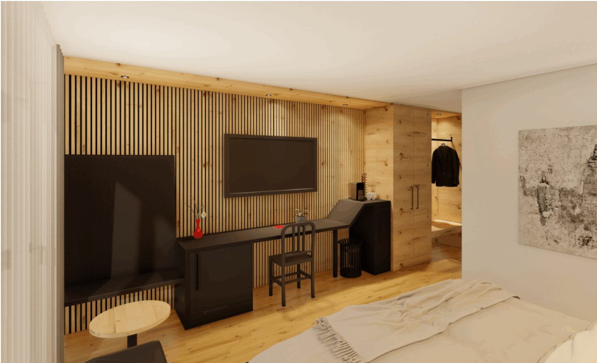 Hotel Seemöwe, Güttingen: Eichendoppelzimmer Rustico Seeseite mit Balkon