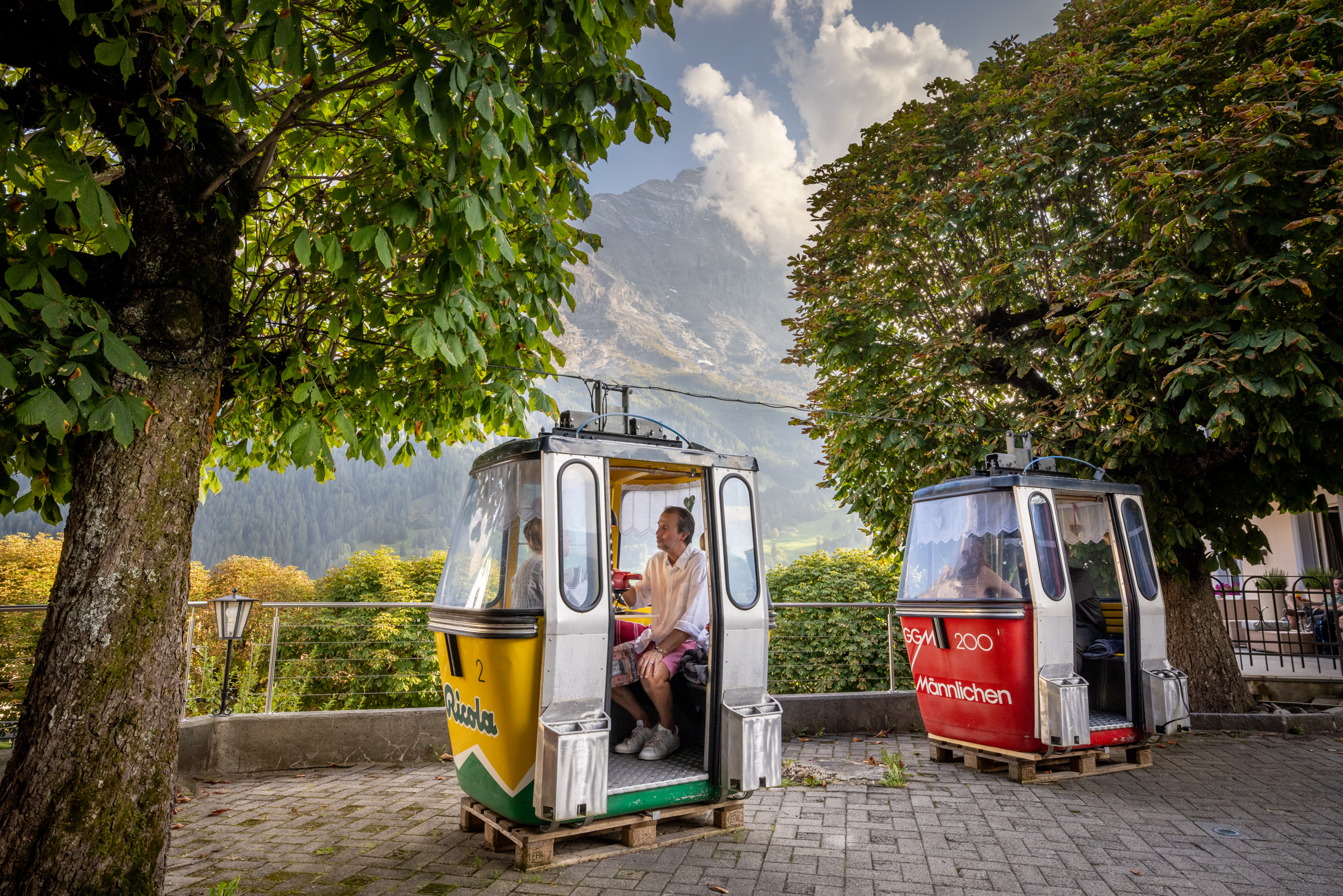Hotel Belvedere, Grindelwald: Fondue Gondel