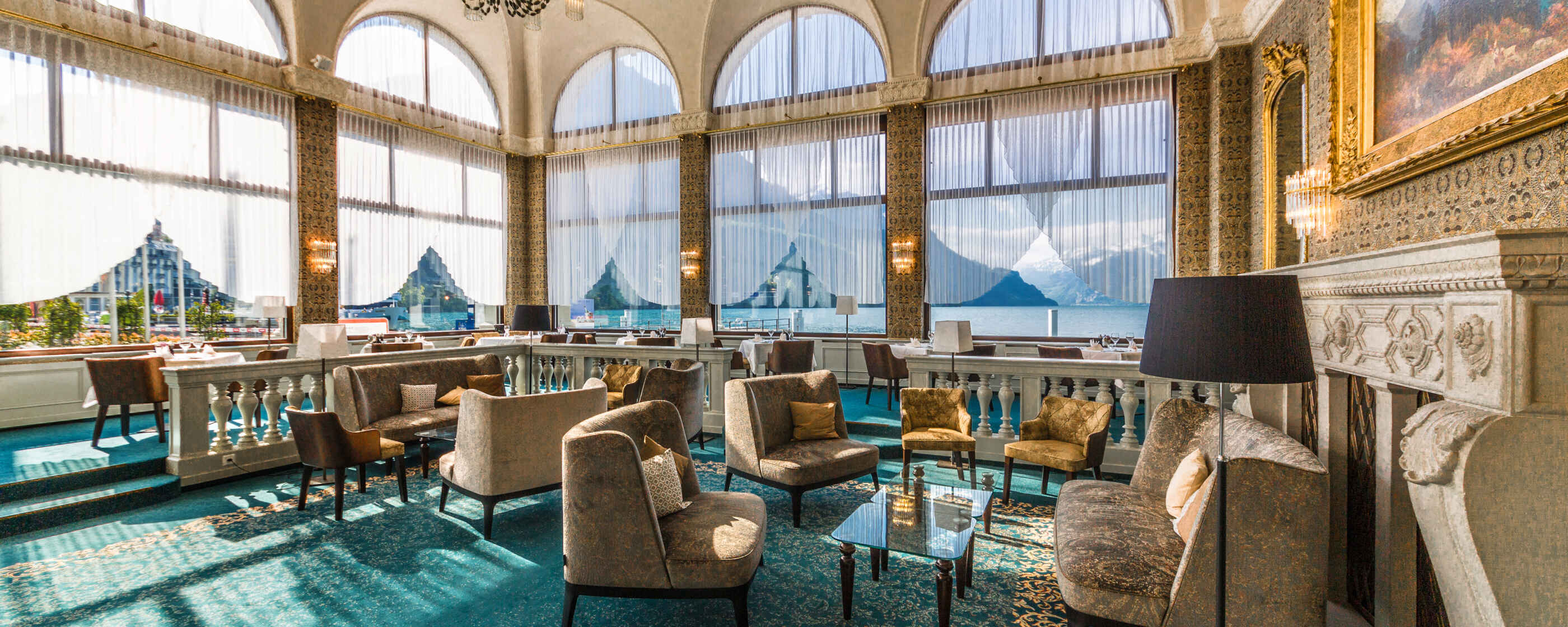 Seehotel Waldstätterhof, Brunnen: Lounge