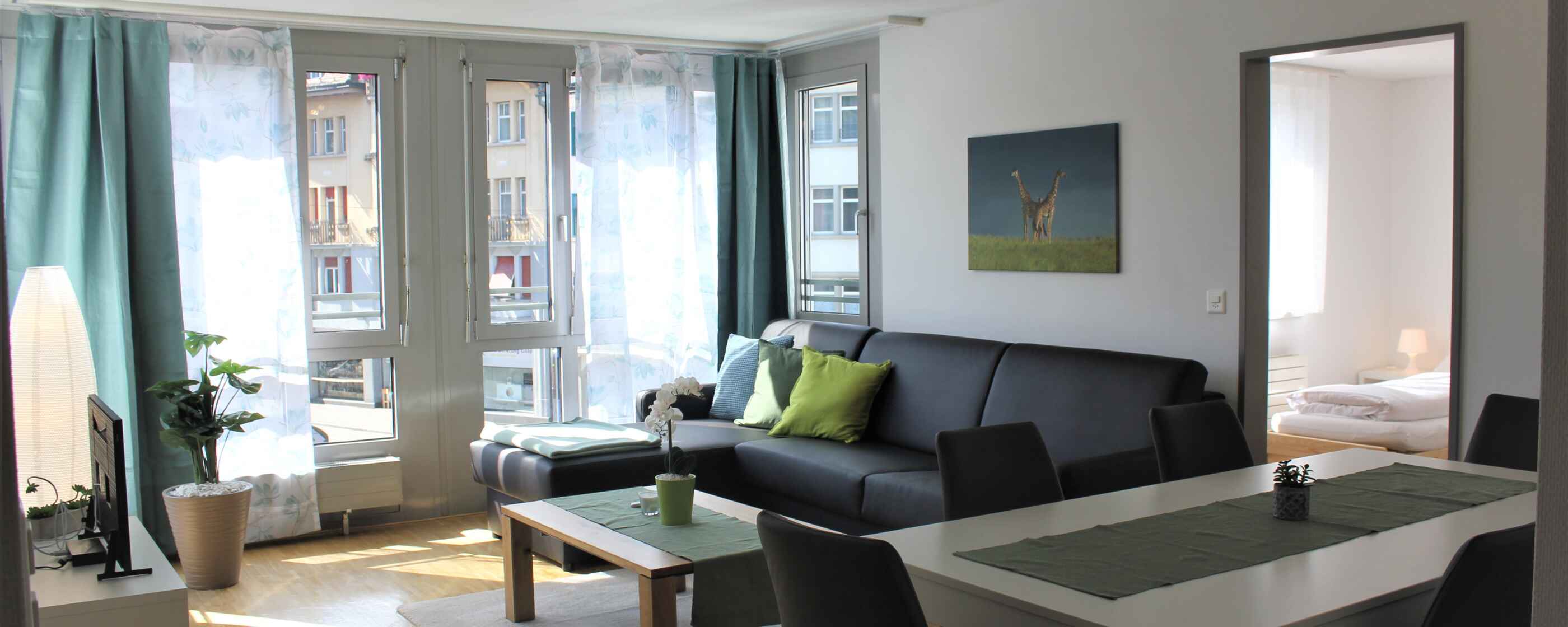 Herisau Apartments: Apartment Menta Wohnzimmer