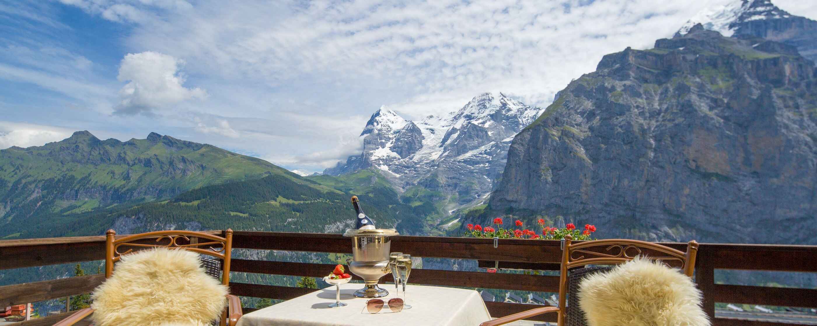 Hotel Eiger, Mürren: Balkon