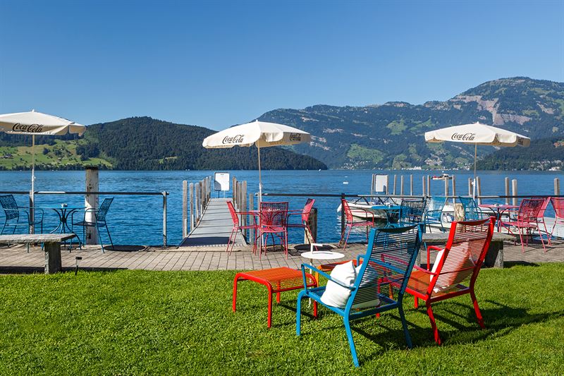 Hotel Seerausch, Beckenried: Seelounge