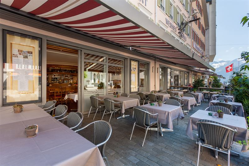 Hotel Weisses Rössli, Brunnen: Restaurantterrasse