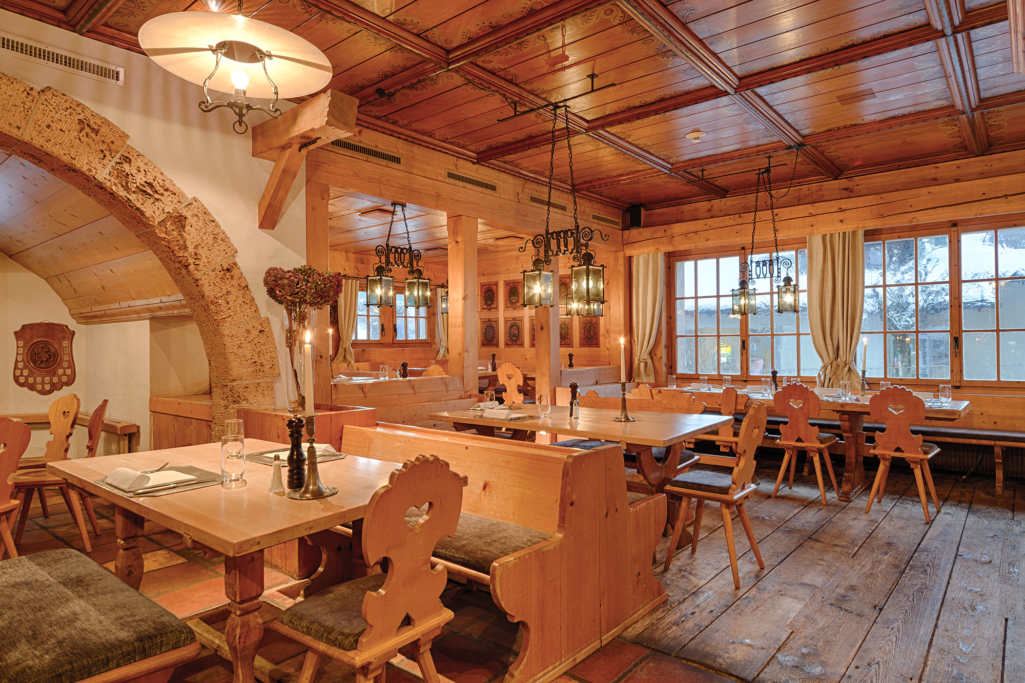 Hotel Bernerhof, Gstaad: restaurant La Gare