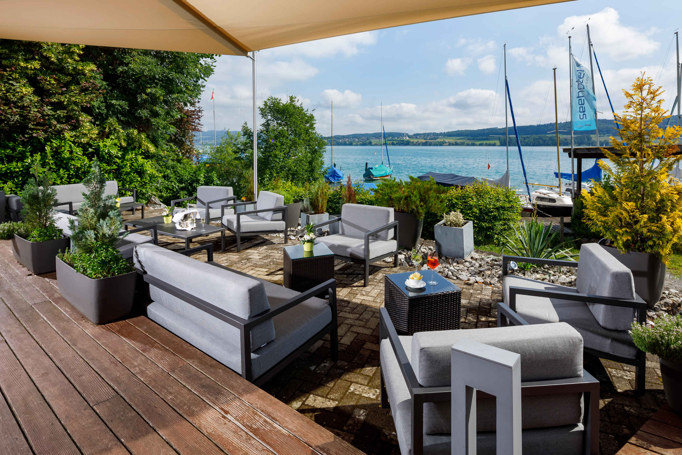 Seehotel Hallwil, Beinwil am See: Terrasse