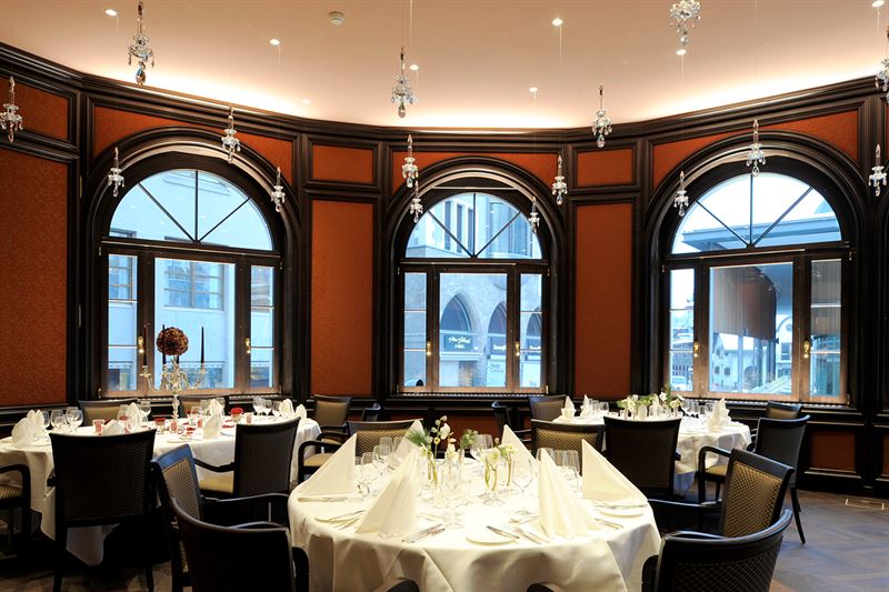 Hôtel Schweizerhof, St. Moritz : Salon Flugi