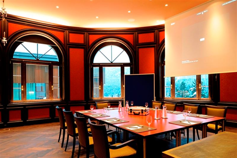 Hôtel Schweizerhof, St. Moritz : Salon Flugi