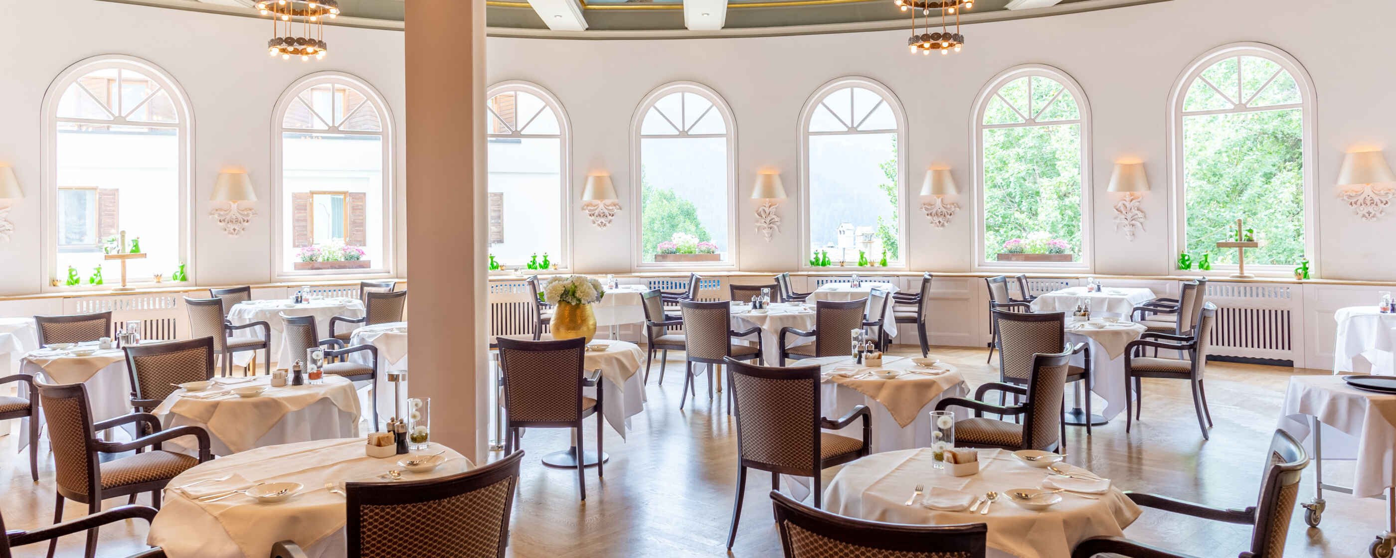 Hotel Schweizerhof, St. Moritz: Restaurant