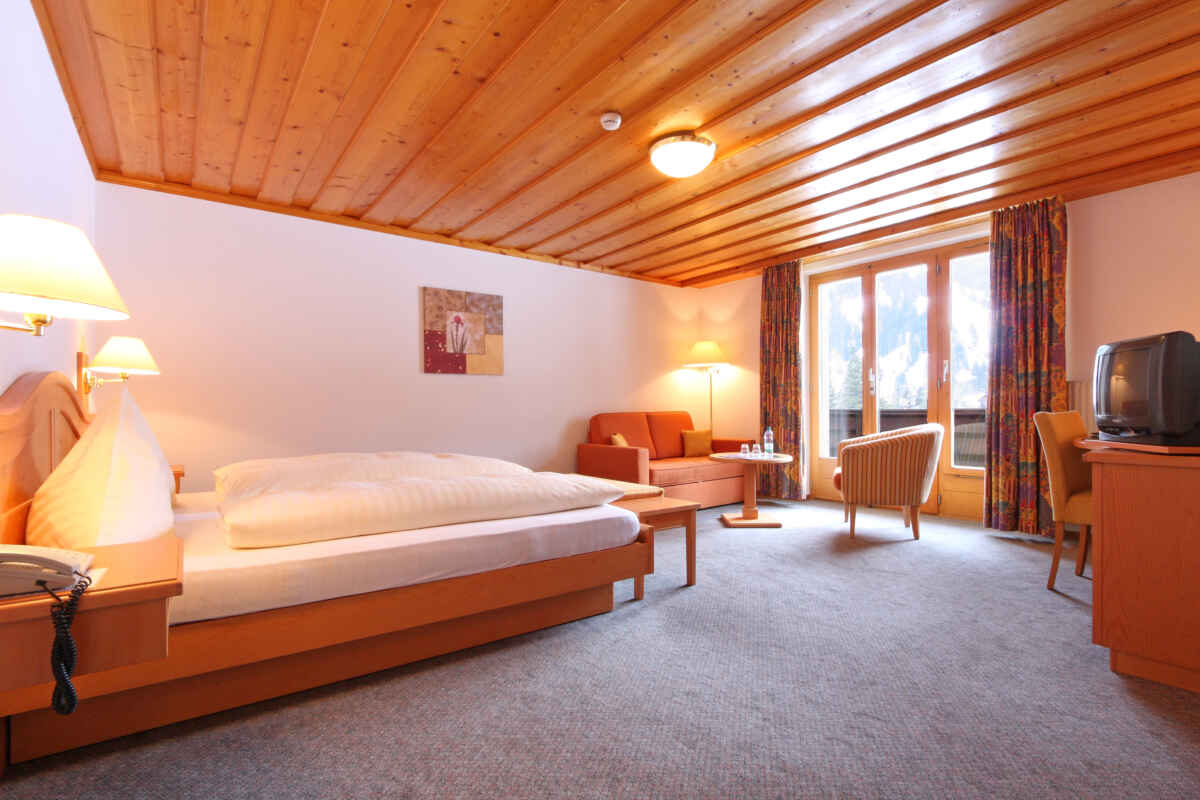 Hotel Bernerhof, Kandersteg: Standard Zweibettzimmer - Bergsicht