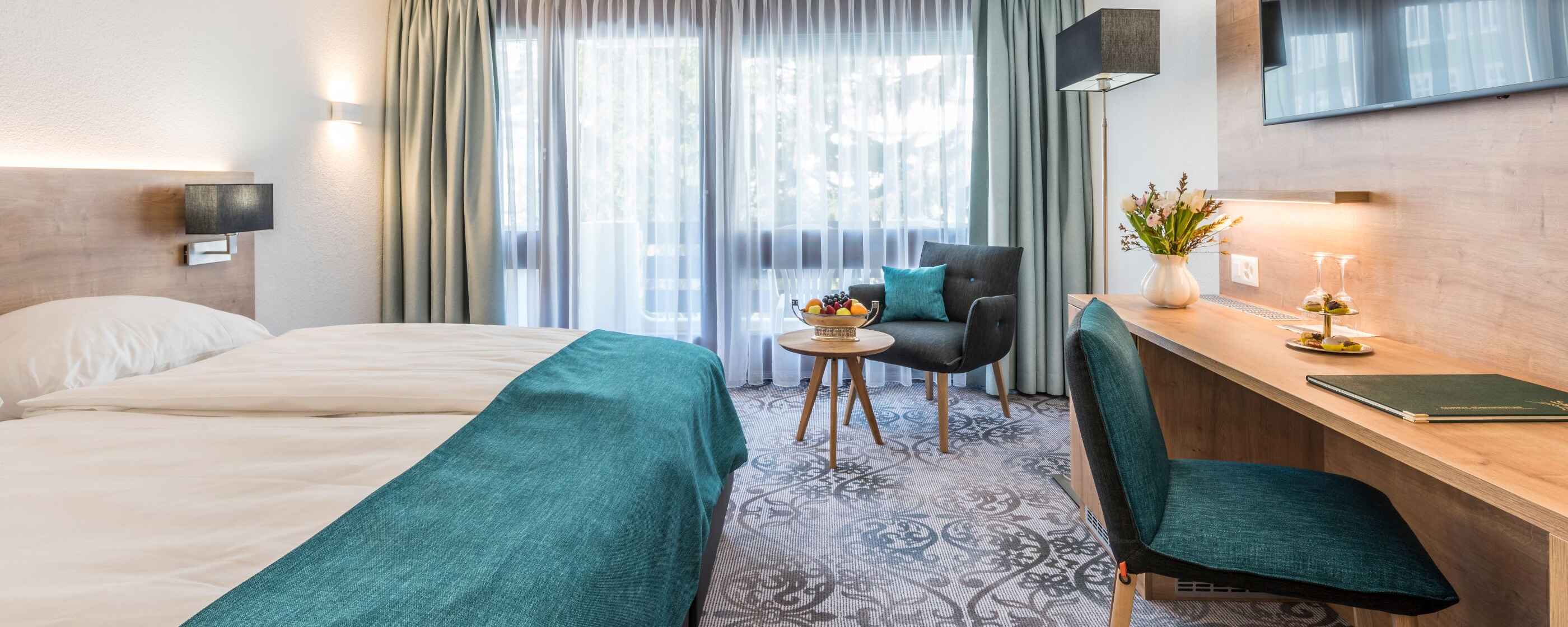 Hotel Central, Davos: Superior West mit Balkon