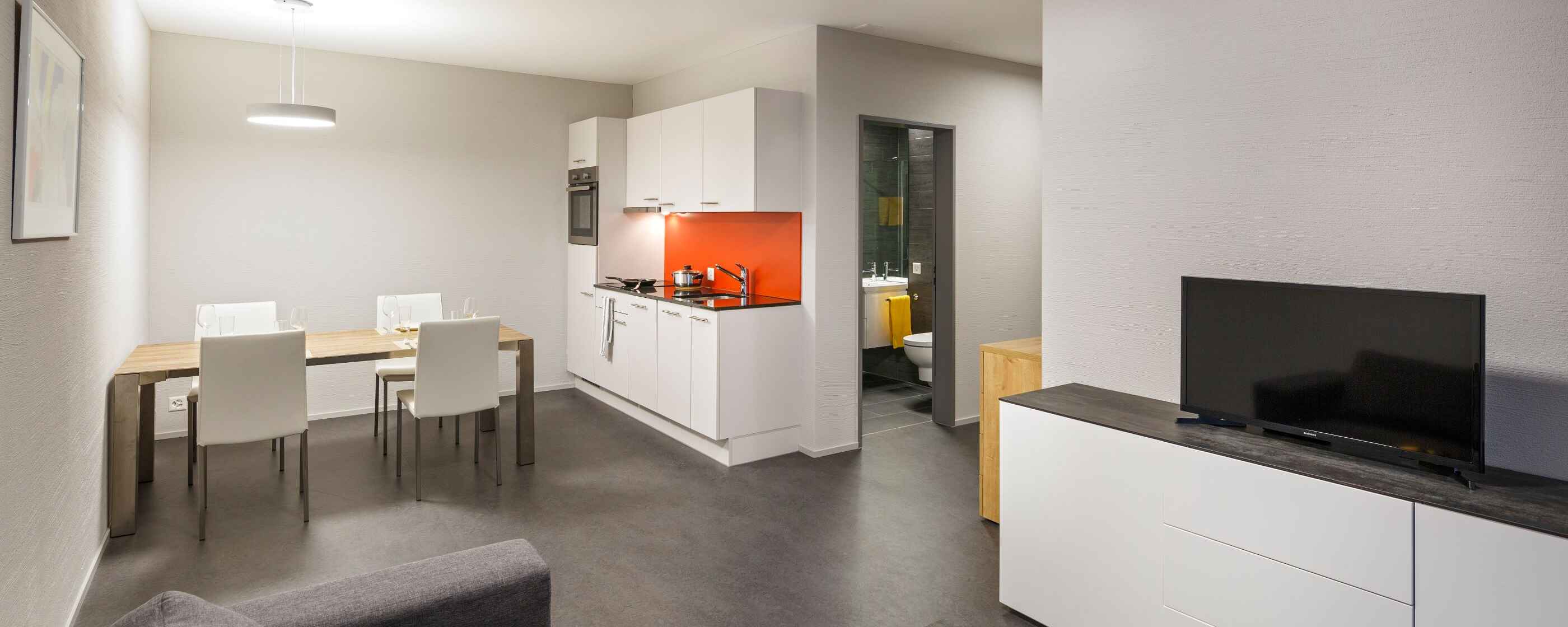 Aparthotel-aarau-WEST, Aarau-Oberentfelden: 1 Zimmer-Apartment