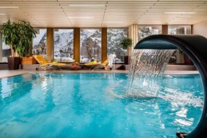 Hotel Eiger, Mürren: Hallenbad