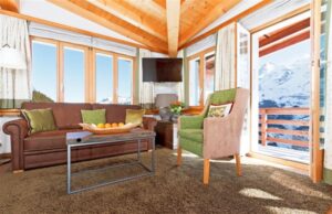 Hotel Eiger, Mürren: Suite mit einem Schlafzimmer und Eiger Bergblick