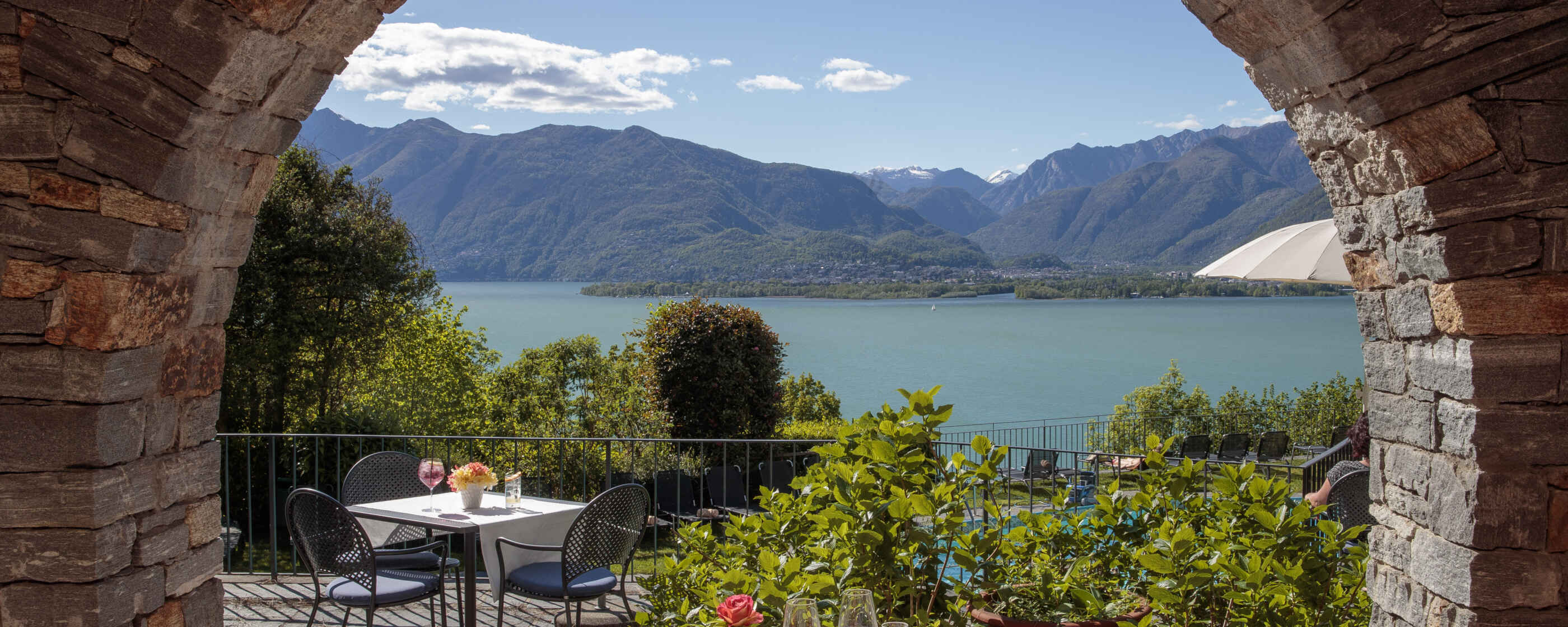 Hotel Bellavista, Vira Gambarogno: Panorama