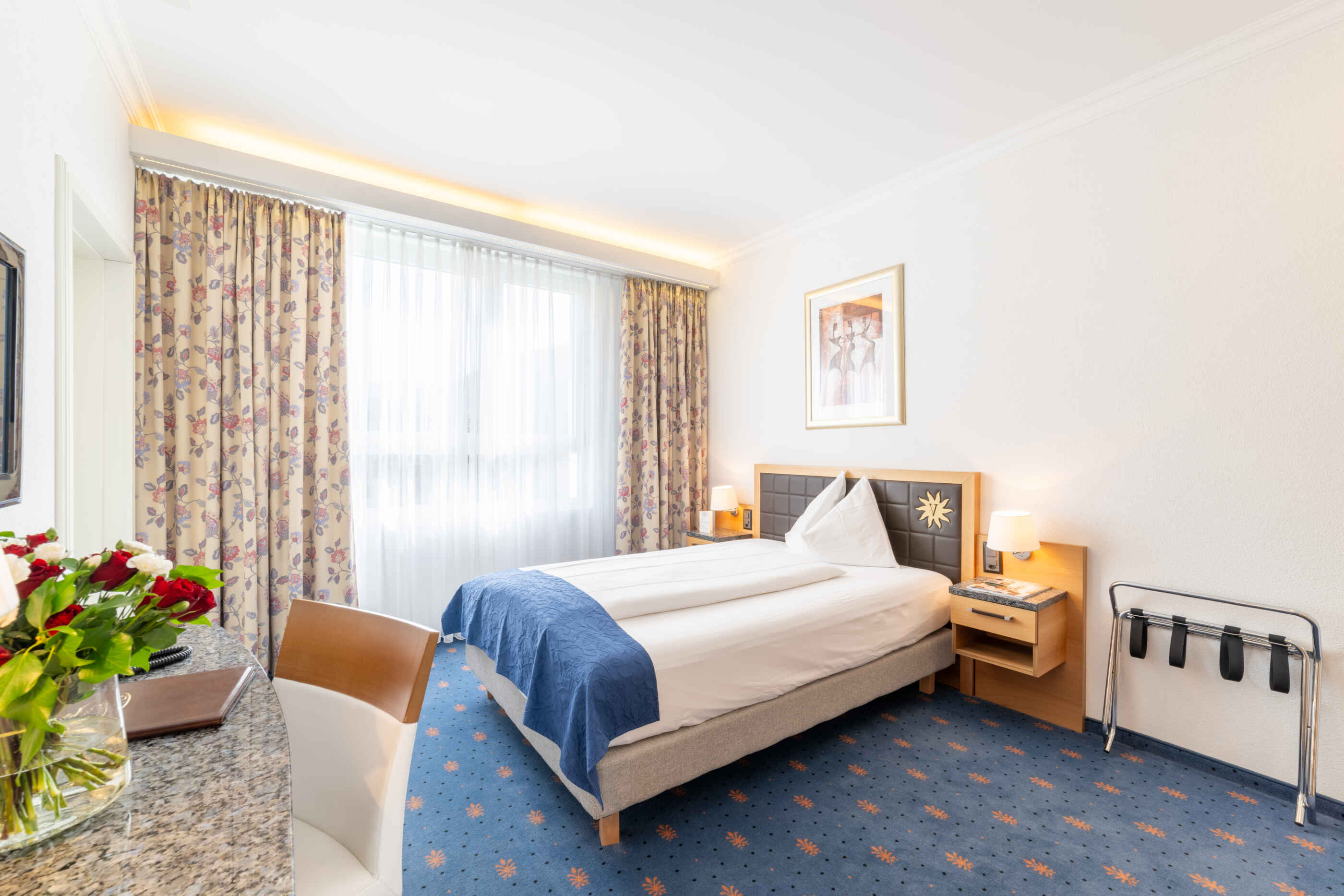 Turmhotel Victoria, Davos: Einzelzimmer