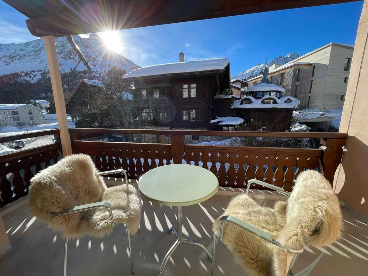 Apartment Schweizerhaus, Maloja: Planüra 2.5-Zimmer Wohnung