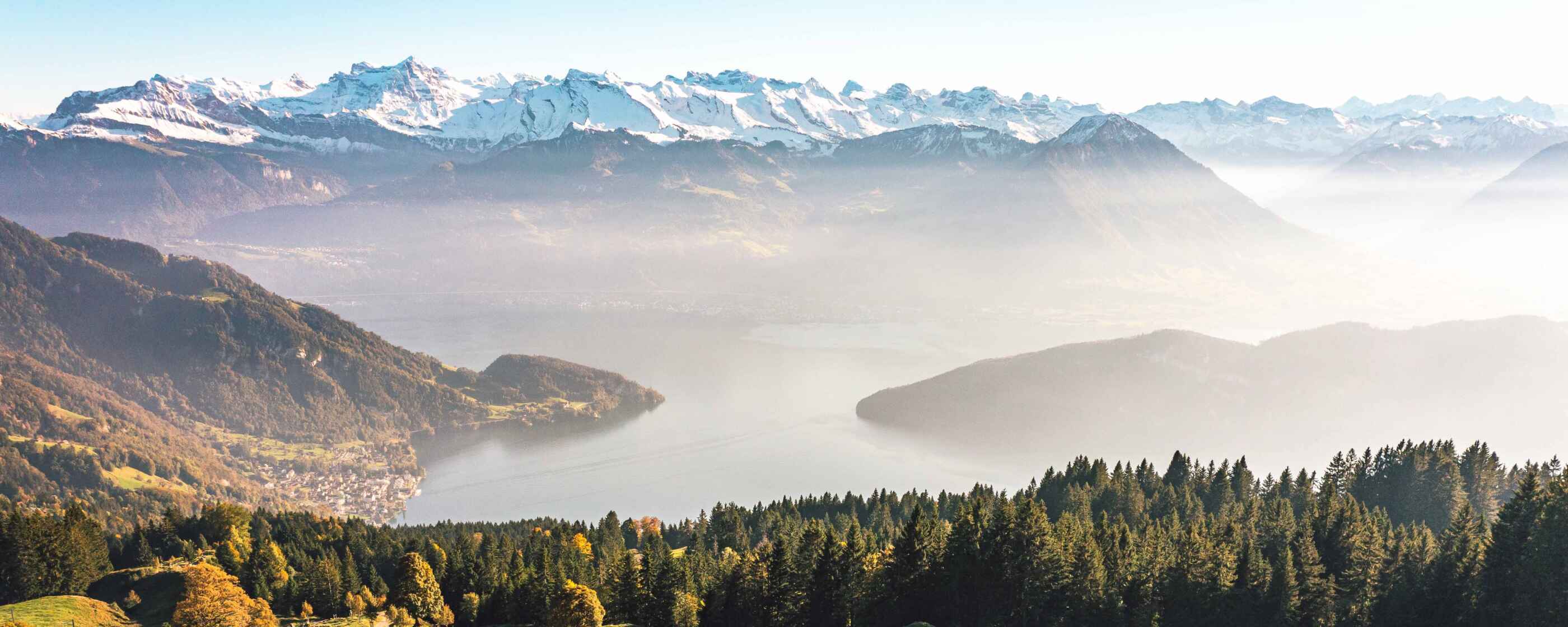 Rigibahn mit Aussicht nur Berge